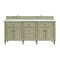 James Martin Vanities 72'' Double Vanity, Whitewashed Oak w/ 3 CM Lime Delight Quartz Top 424-V72-WWO-3LDL - alternate 1